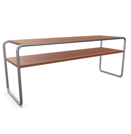 Thonet S 43 Klassik-Chrom-Buche Kirschbaum (TP 44) gebeizt I