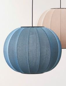 Made by Hand Knit-Wit Pendelleuchte Ø 45 cm Blue Stone