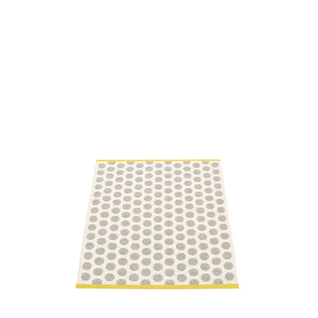Pappelina Noa - Warm Grey · Vanilla · Mustard Edge - 70 x 90 cm