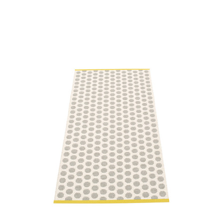 Pappelina Noa - Warm Grey · Vanilla · Mustard Edge - 70 x 150 cm