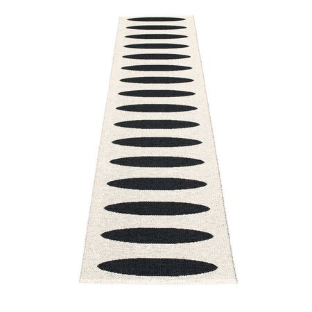 Pappelina Ella - Black · Vanilla - 70 x 300 cm