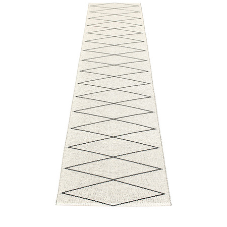 Pappelina Max - Black · Vanilla - 70 x 320 cm