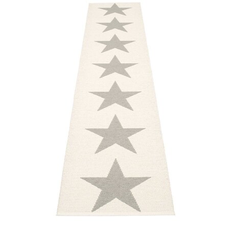 Pappelina Viggo One - Warm Grey · Vanilla - 70 x 350 cm