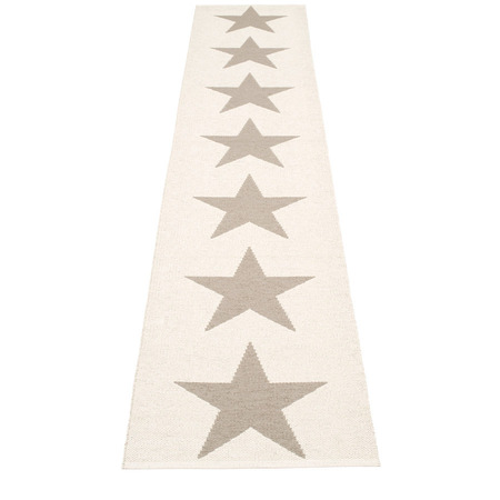 Pappelina Viggo One -  Mud · Vanilla - 70 x 350 cm