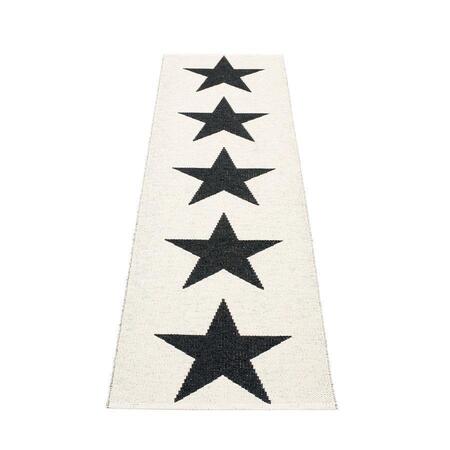 Pappelina Viggo One -  Black · Vanilla - 70 x 250 cm