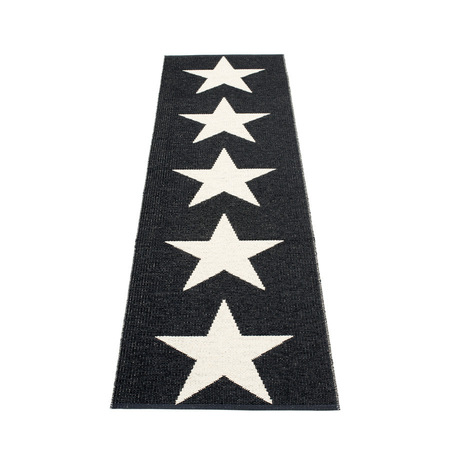 Pappelina Viggo One -  Black · Vanilla - 70 x 250 cm