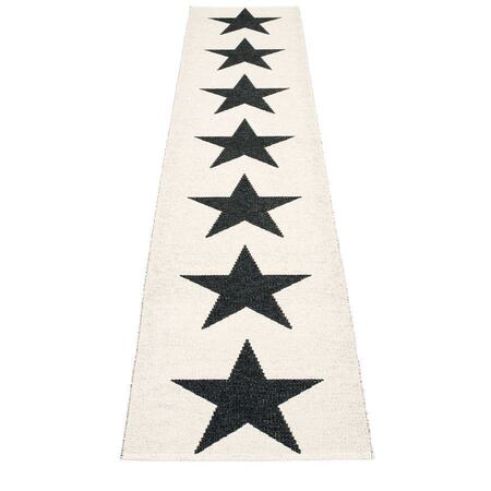 Pappelina Viggo One -  Black · Vanilla - 70 x 350 cm