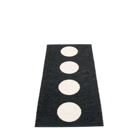 Pappelina Vera -  Black · Vanilla - 70 x 150 cm