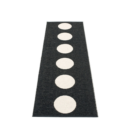 Pappelina Vera -  Black · Vanilla - 70 x 225 cm