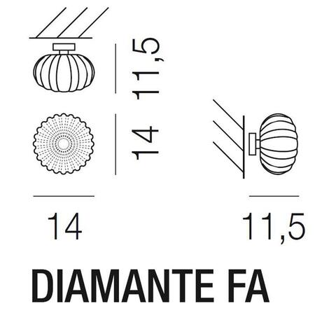 Vistosi Diamante FA Deckenleuchte - Design Barbara Maggiolo