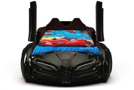 Autobett Racing XR 9 mit Flügeltüren - Kinderbett - Schwarz