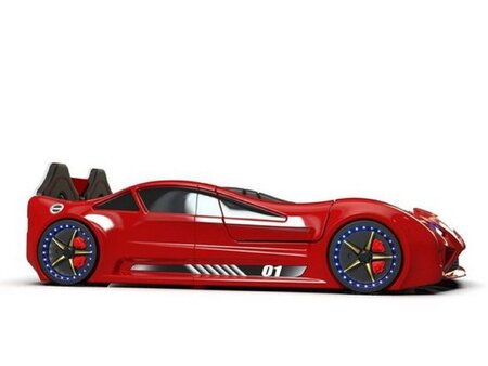 Autobett Lambo mit Flügeltüren-Kinderbett -Rot