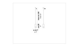 Vistosi Lio SP 1 P Pendelleuchte aus Glas