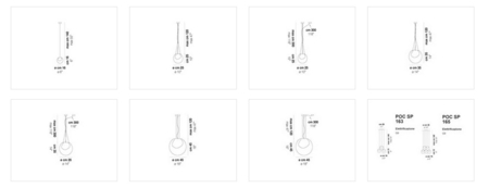 Vistosi Poc SP Pendelleuchte aus Glas