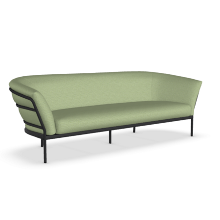 Fast Ria Soft 7622 - 2-Sitzer Sofa - Gestell 2-Black / Stoffkissen PNME-Panama