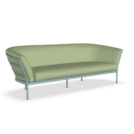 Fast Ria Soft 7622 - 2-Sitzer Sofa - Gestell 13-Light Blue / Stoffkissen PNME-Panama