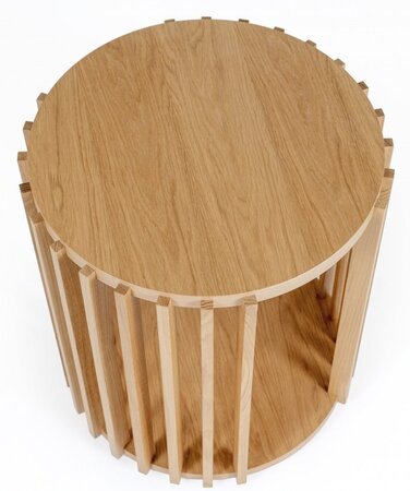 Morana Drum Side Table Oak
