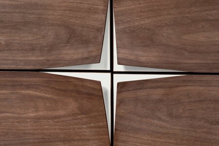 Morana Flop Highboard - Walnut/White