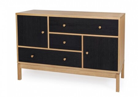 Morana Abbeywood Sideboard - Oak / Charcoal
