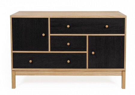 Morana Abbeywood Sideboard - Oak / Charcoal