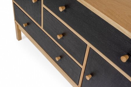 Morana Abbeywood Sideboard - Oak / Charcoal