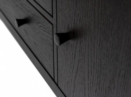 Morana Abbeywood Sideboard - Black Oak/Charcoal