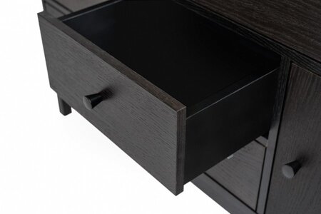 Morana Abbeywood Sideboard - Black Oak/Charcoal