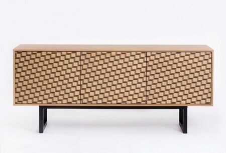 Morana Camden Sideboard Cube Print Oak