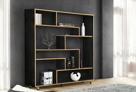 Morana Southbury Room Divider Black/Oak