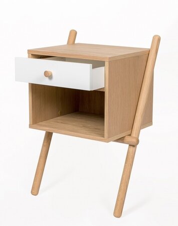 Morana Wiru Side Table 1D - Oak White