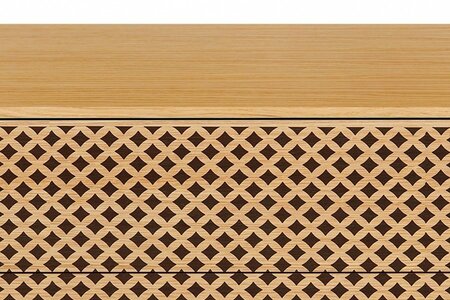 Morana Camden Bedroom Chest Diamond Print Oak