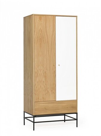 Morana Flora Wardrobe 2 Doors - Oak White