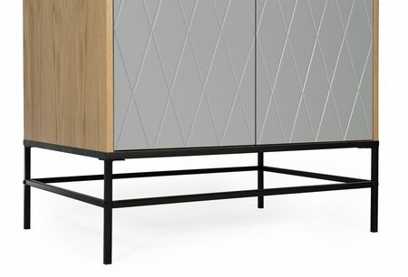 Morana Mia Wardrobe 2 Doors - Grey
