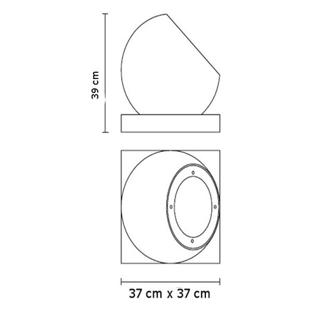 Fabbbian Beluga Alu C09 G12 Stehleuchte