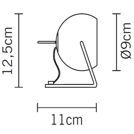 Fabbian Beluga Steel B05 Tischleuchte