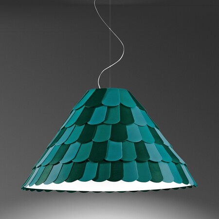 Fabbian Roofer F12 A03 Pendelleuchte - grün 