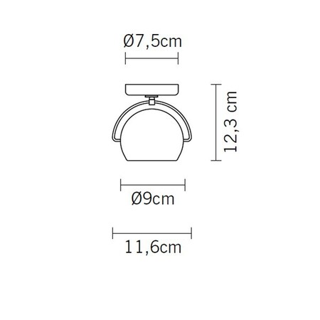 Fabbian Beluga White D57 G27 Decken-/Wandleuchte