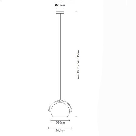 Fabbian Beluga White D57 A21 Pendelleuchte