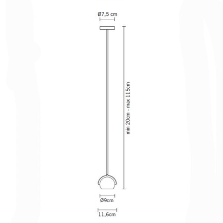 Fabbian Beluga White D57 A19 Pendelleuchte