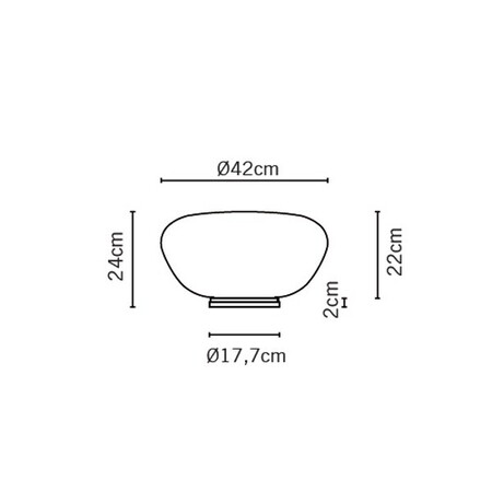 Fabbian Lumi F07 B19 Poga Tischleuchte