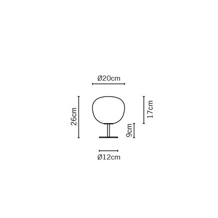 Fabbian Lumi F07 B03 Mochi Tischleuchte