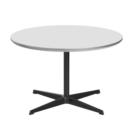 Fritz Hansen A222 Tischserie Säulenfuss - Black - Weiß (032)