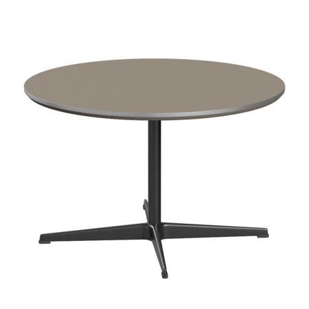 Fritz Hansen A222 Tischserie Säulenfuss - Black - Brown Ottawa (717)