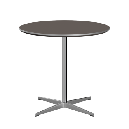 Fritz Hansen A622 Tischserie Säulenfuss -Satin Polierter Aluminium -Grau (718)