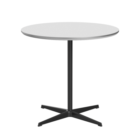 Fritz Hansen A622 Tischserie Säulenfuss - Black -Weiß (032)