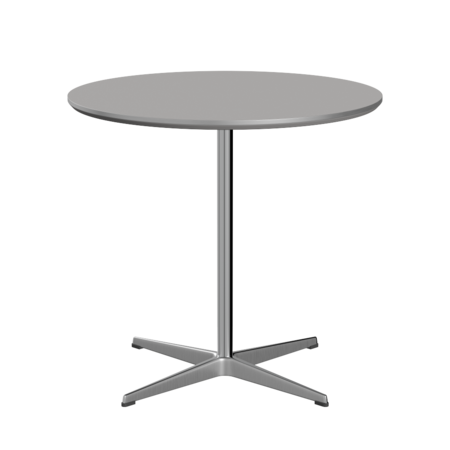 Fritz Hansen A622 Tischserie Säulenfuss -Satin Polierter Aluminium -Grey Efeso (725)