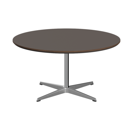 Fritz Hansen A223 Tischserie Säulenfuss - Satin Polierter Aluminium -Grau (718)