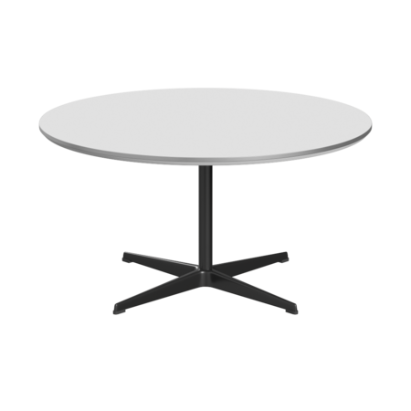 Fritz Hansen A223 Tischserie Säulenfuss - Black - Weiß (032)