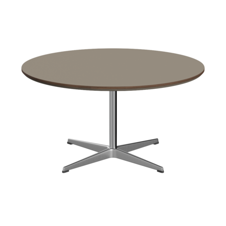 Fritz Hansen A223 Tischserie Säulenfuss - Satin Polierter Aluminium -Brown Ottawa (717)