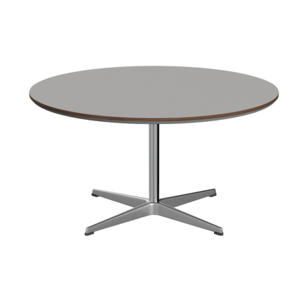Fritz Hansen A223 Tischserie Säulenfuss - Satin Polierter Aluminiummn -Grey Efeso (725)